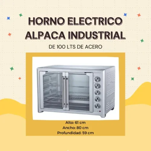 HORNO ELÉCTRICO INDUSTRIAL 100 L