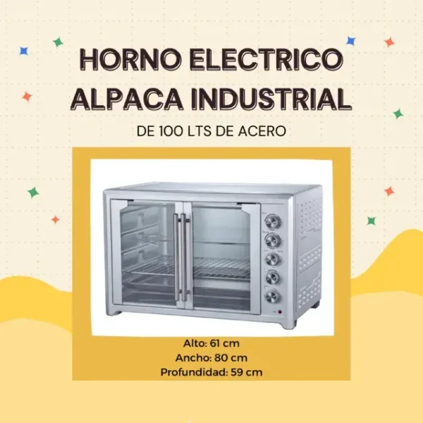 HORNO ELÉCTRICO INDUSTRIAL 100 L