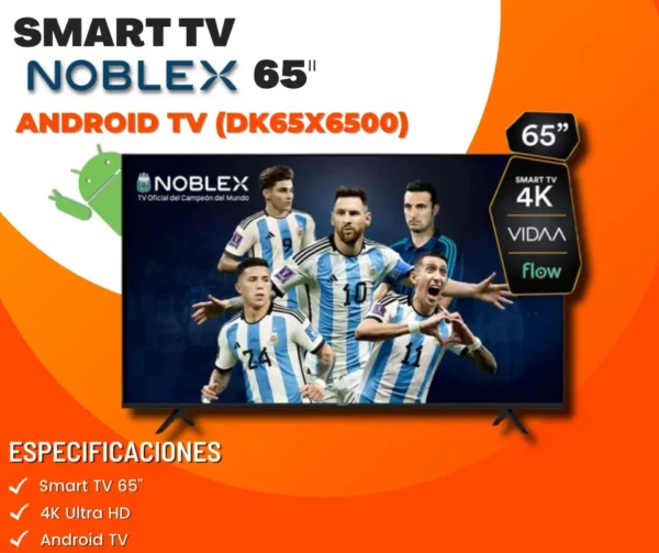 SMART TV NOBLEX ANDROID TV 65 (DK65X6500)
